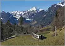 The BLS Löschberger 535 107 an an other one on the way to Zweisimmen by Weissenburg.

12.01.2020
