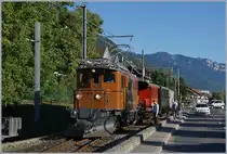 The RhB Bernina Bahn Ge 4/4 182 in Blonay.

08.09.2018