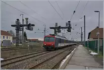 The SBB NPZ RBDe 562 comming form Neuchatel in Frasne. 

23.11.2019