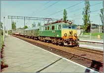 The PKP EU07 351 with the local train 8732 from Stargrad to Zagen by his stop in Kostrzn.

03.05.1994