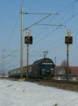 BLS Re 465 003-2 with a S-Bah service to Thun.
29.12.2008
