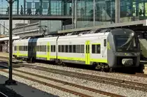 On 17 September 2015 Agilis 440 906 departs from Regensburg Hbf.