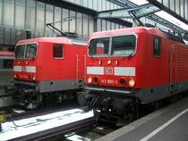 BR143 in Stuttgart Hbf. am 16.02.2009