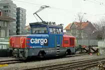 SBB 923 011 finds herself sidelined at Thun on 1 January 2019.