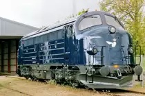 On 23 May 2004, MY 1135 stands in the works of Randers during an Open Weekend, celebrating 50 Years of Nohab Diesels in Denmark.