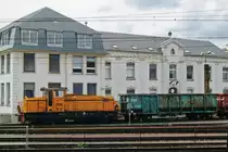 Uphill struggle? Ex-Arbed, now CFL 308 shunts steel wagons at Esch sur Alzette on 1 June 2010.