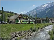 The ASD BDe 4/4 403  Ollon  and Bt 431 in Les Diablerets .
29.05.2020
