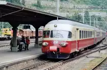 TEE EMU 10153 calls at Göschenen on 26 May 2007.