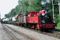 On 6 September 2015 SGB-3 'BISON' hauls a photo freight into Loenen as she is guest with the VSM.