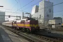 EETC 1251 hauls an overnight train out of Utrecht Centraal on 9 March 2014 -sadly the Sun didn't stand ideally for photographing.