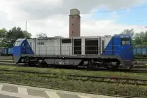 RBH 901 runs light through Gladbeck West on 9 May 2015.