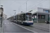 A tpg tram is leaving Annemase on the way to Lancy Pont Rouge (Line 17).

10.03.2023