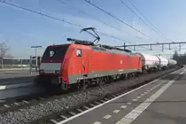 On 9 February 2023 DBC 189 081 hauls an LNG train through Blerick.