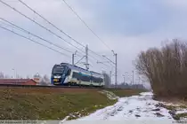 07.03.2023 | Międzyrzec podlaski - Impuls (EN98A-005) left the station, going from Terespol to Lublin.