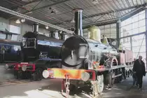 NS steam engine 13 stands at the Nederlandsch Spoorwegmuseum in Utrecht on 9 March 2014.