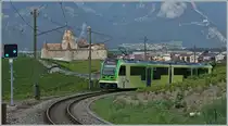 In the vineyard near Aigle, the new TPC ASD ABe 4/8 471 is on the way to Aigle and offers a view of Aigle Castle. 

August 3, 2024