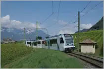 The TPC ASD ABe 4/8 743 in the very successful  Glacier 3000  advertisement is on the journey from Aigle to Les Diablerets as R71 432. The train is traveling through the vineyards above Aigle, with Aigle Castle visible in the background. 

August 3, 2024