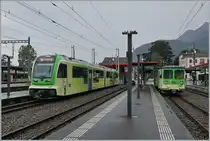 The new TPC ABe 4/8 471 and a A-L train in Aigle. 

21.07.2024