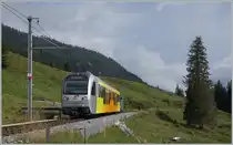 The BLM Be 4/6 101  Eiger  betwenn Winteregg and Grütschalp on the way from Mürren to Grütschalp.

08.08.2024