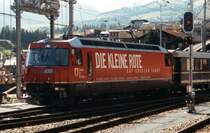 RhB Ge 4/4 III 650  Seewis im Pr�ttigau  with  Alpine Classic Pullman Express  on 01.10.2001 at Disentis/Must�r. 
