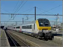 The IC A Oostende-Eupen pictured at Gent Sint Pieters on February 14th, 2009.