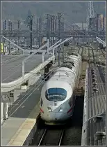 ICE unit is entering into the station Li�ge Guillemins on March 30th, 2009.