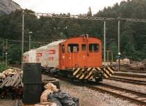 RhB Tm 2/2 22 on 17.05.1999 at Reichenau. 
