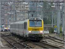 3011 with IR Luxembourg City-Liers is arriving at Li�ge Guillemins on August 30th, 2009.