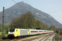 189 989 with a northbound EC at Fischbach