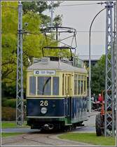 . The motor coach N� 26 photographed near the Tramway and Bus Museum of the City of Luxembourg in Hollerich on September 21st, 2008.