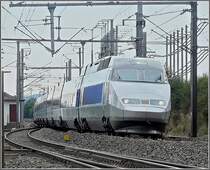 TGV Atlantique/R�seau unit pictured at Fentange (L) on its way from Paris to Luxembourg City on September 21st, 2008.