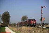 Regionalexpress between M�nchen and M�hldorf near Dorfen (Germany/2009)