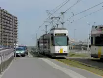 De Kusttram unit Nr 6011 pictured at Oostende on April 11th, 2009.