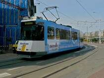 De Kusttram Nr 6042 pictured at Blankenberge on April 11th, 2009.