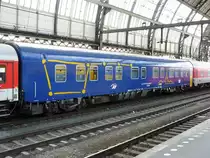 Sleepingcar type WLABmz number 61 54 72-91 010-3 in Amsterdam centraal station 20-07-2008.