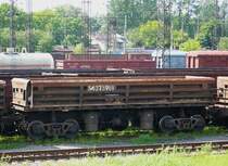 Open car of the Ukranian state railway UZ. Lviv, Ukraine 25-05-2010.