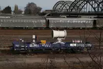 SNCF-infra Unknown wagon 40 87 954 7 301-1 at Strasbourg, 18.03.2010. 