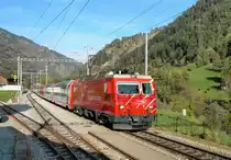 The Glacier Express in M�rel. 
12. 10.2007