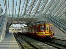 AM 62 158 is entering into the station Lige Guillemins on June 23rd, 2010. 