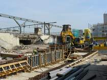 Here was standing the old central stationbuilding of Rotterdam. A new one will be build, but at the moment I took this photo there wasn't anything of this to see yet. Rotterdam 28-04-2010.
