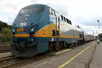 VIA Rail Canada P42DC 910 at Brockville, 14.09.2010.