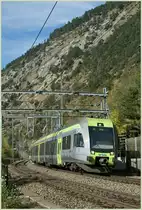 The  BLS  L�tschberger  between Hohtenn an Ausserbger by the  Ranner Chrume .
13.10.2010