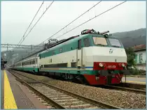 FS 444 026 with an EC in direction of Switzerland by the stop in Stresa. 
06.02.2007