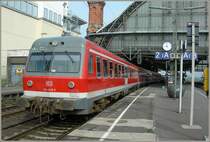 The DB 614 049-5 in Bremen Main Station. 
14.06.2007