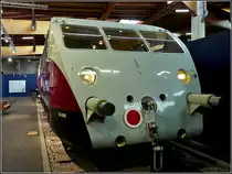The railcar Bugatti  Pr�sidentiel  ZZy 24408 (1934) pictured at the museum Cit� du Train in Mulhouse on June 19th, 2010.