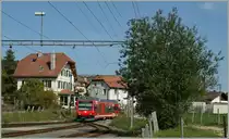 A CJ GTW is arriving at Le Noiremont. 
08.10.2010