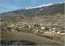 Re 460 with an IR to Birg by Salgesch. 
03.05.2011