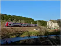 Z 2221 pictured between Drauffelt and Enscherange on March 4th, 2011.