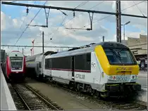 3002 with bilevel cars is waiting for passengers at the station of Luxembourg City on June 22nd, 2009.