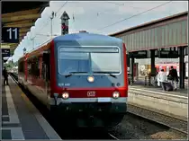 The diesel multiple unit 628/928 489 taken at the main station of Trier on June 22nd, 2009.